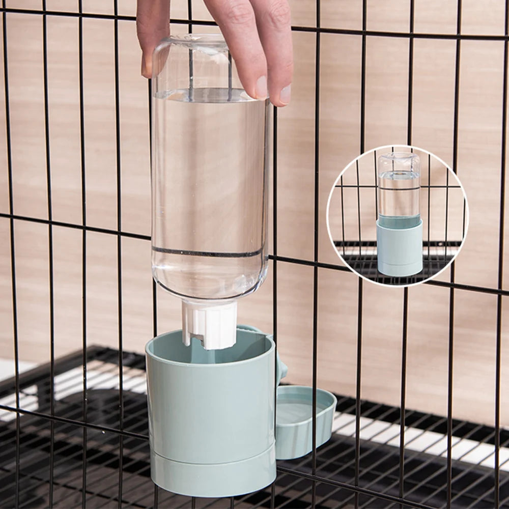 Automatic Hanging Pet Feeder and Drinking Fountain