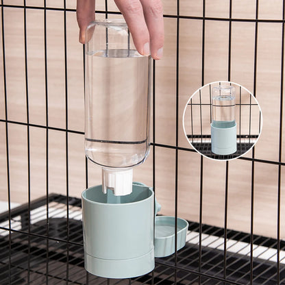 Automatic Hanging Pet Feeder and Drinking Fountain