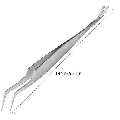 2 In 1 Stainless Steel Tick Tweezers