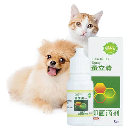 0.25 oz(8ML) Flea and Ticks Drops