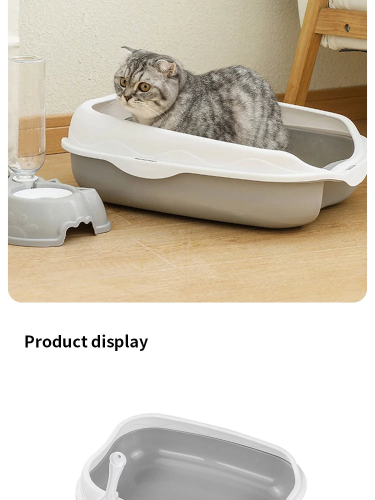 Semi-enclosed Litter Box