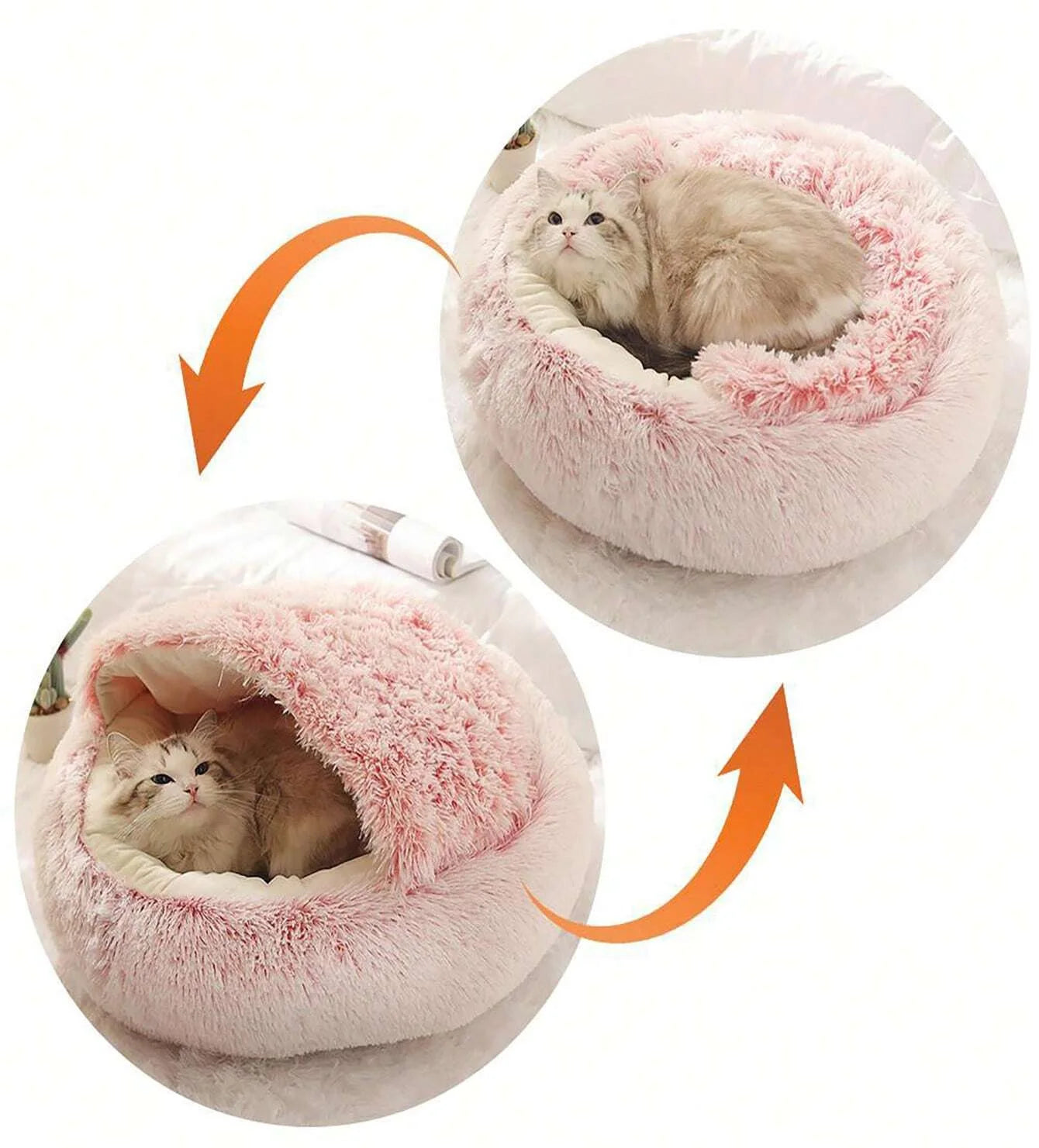 Soft Plush Pet Bed for Small and Medium Pets