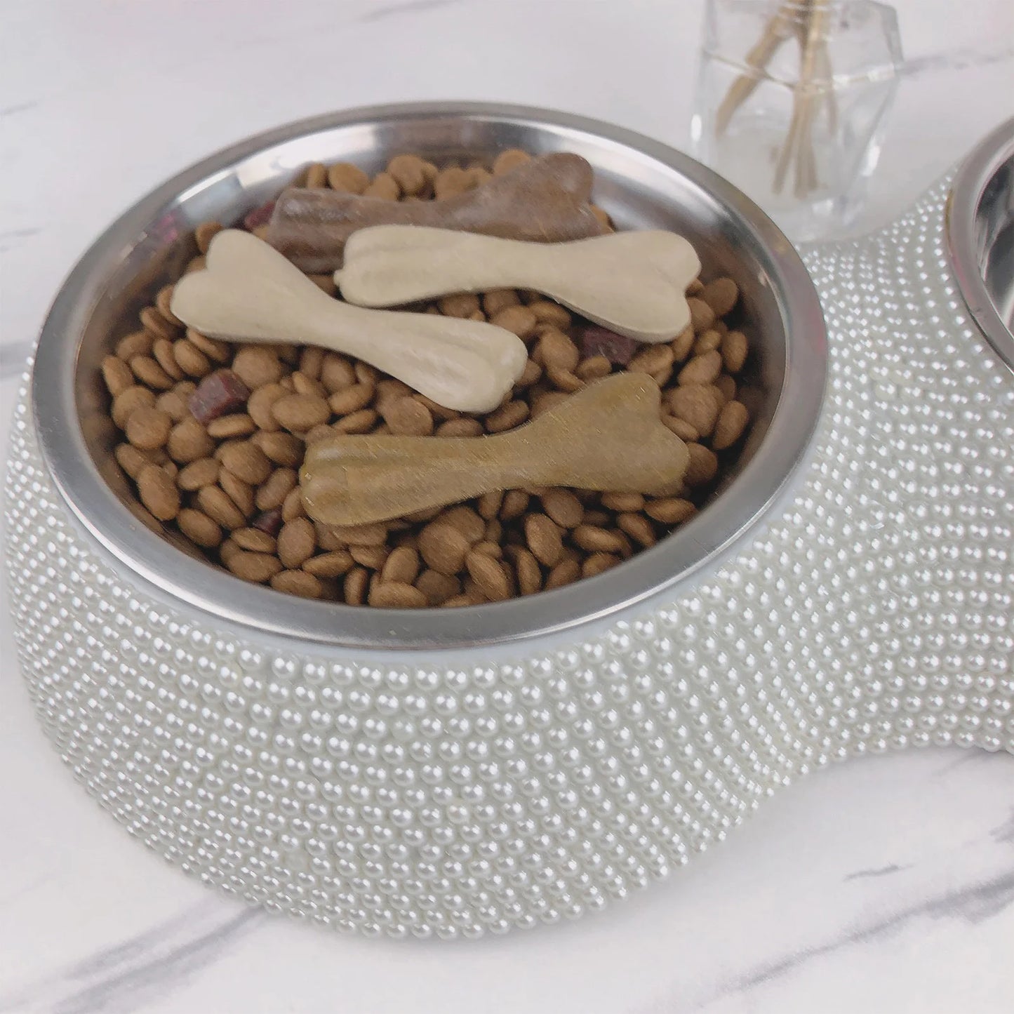 Double Rhinestone Bowl