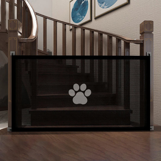 Dog Gate Mesh with 4 Hooks - Safe Pet Fence for Indoor and Outdoor Use