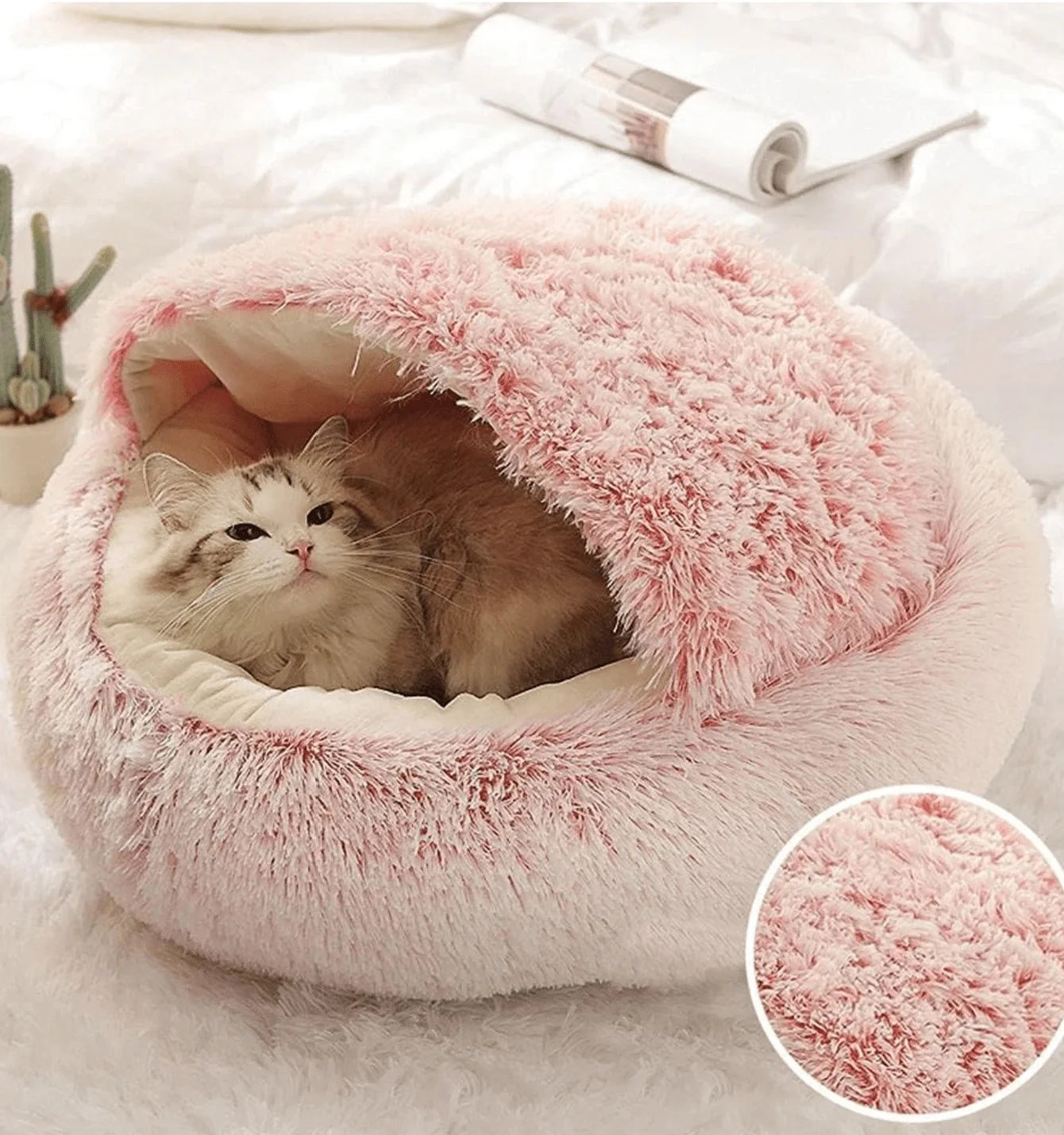 Soft Plush Pet Bed for Small and Medium Pets