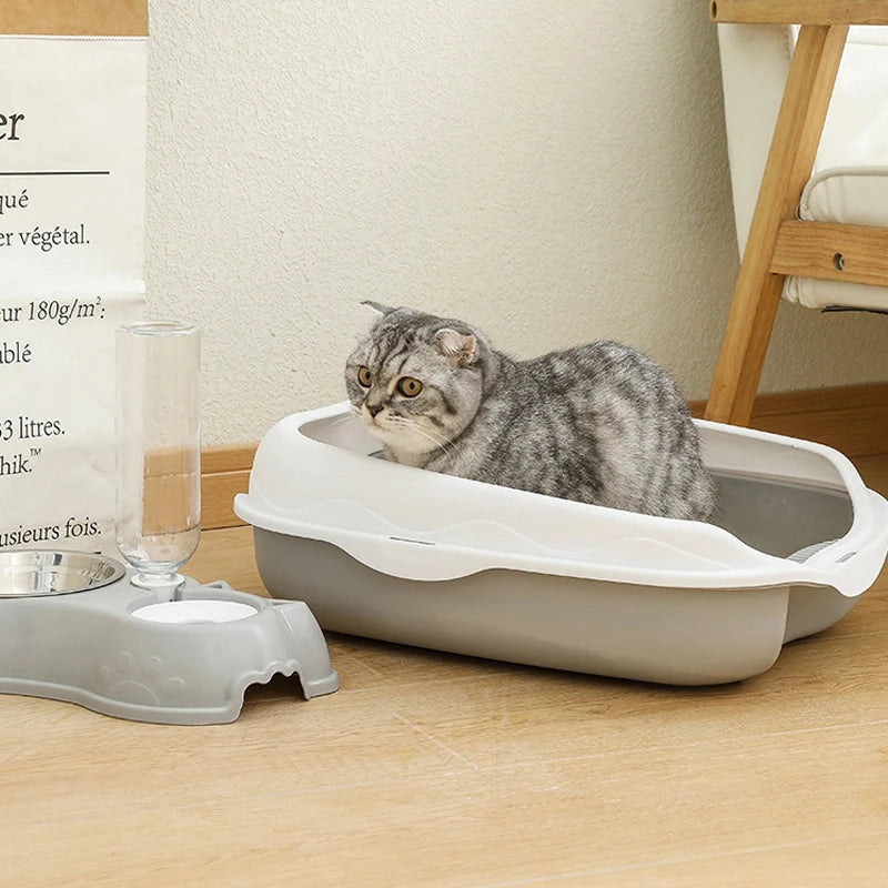 Semi-enclosed Litter Box