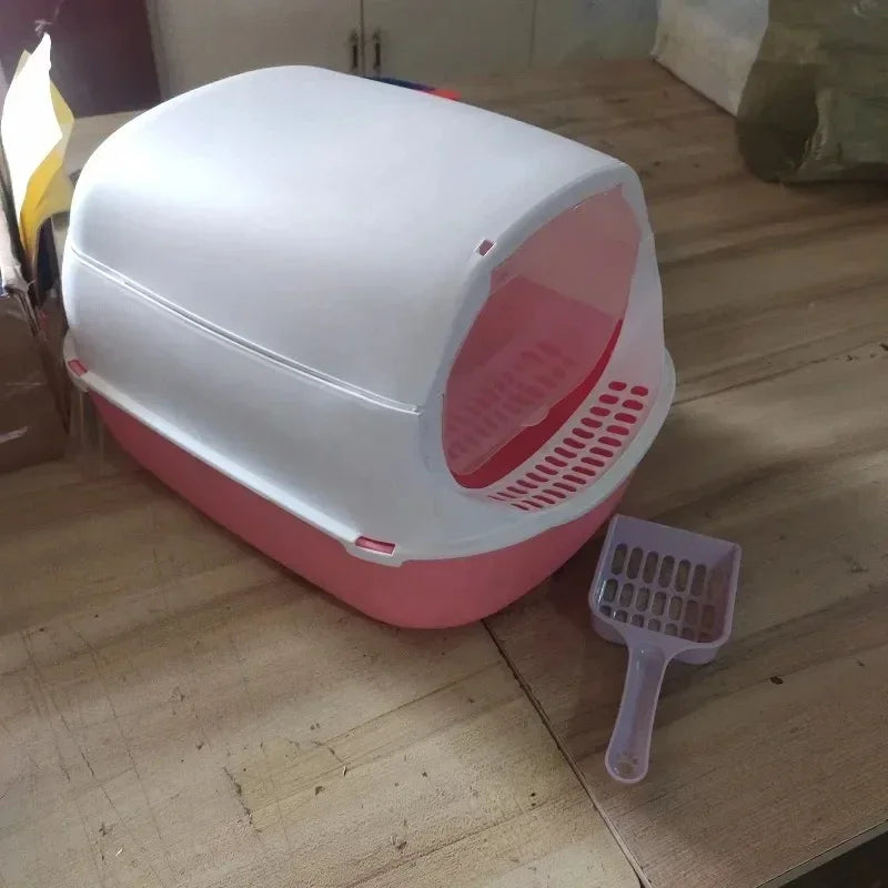 Cat Litter Box Semi-enclosed