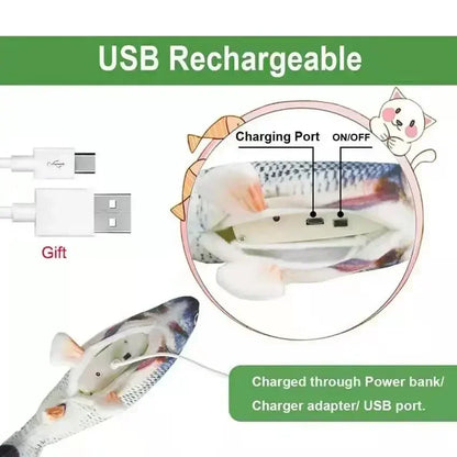 Cat Fish Toy with Usb Charger