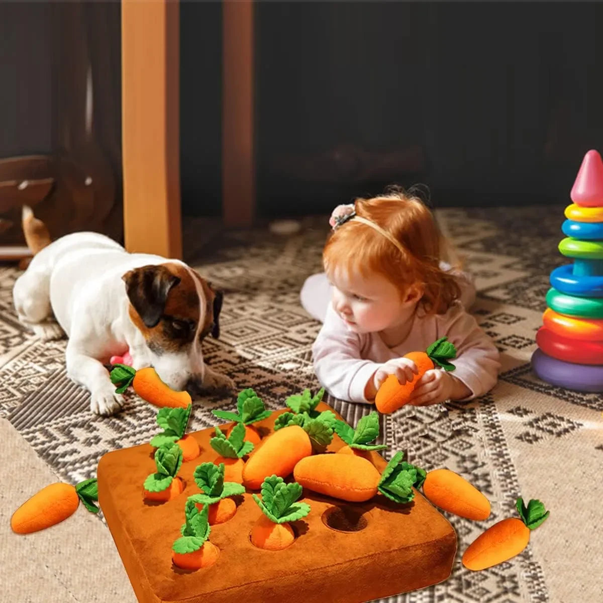 Interactive Carrot Chew Toy