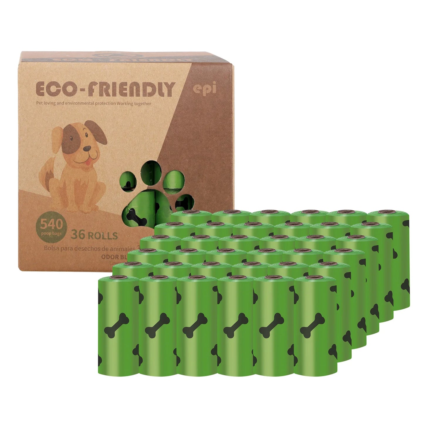 Dog Poop Biodegradable bags, Dispenser sold separately