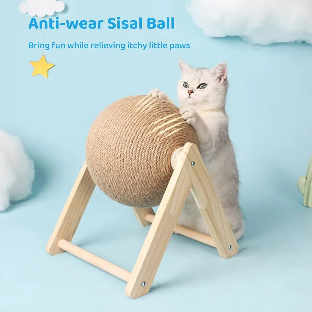 Cat Scratching Sisal Rope Ball