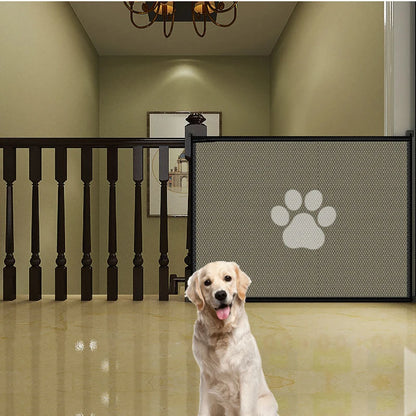 Dog Gate Mesh with 4 Hooks - Safe Pet Fence for Indoor and Outdoor Use