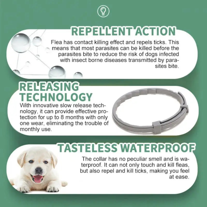 Adjustable Flea & Tick Prevention Collar