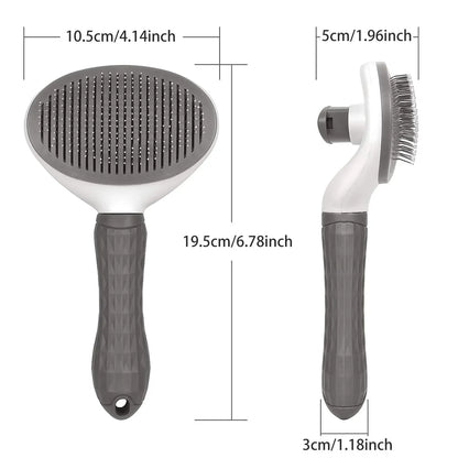 Dog and Cat Self Cleaning Pet Hair Remover Brush