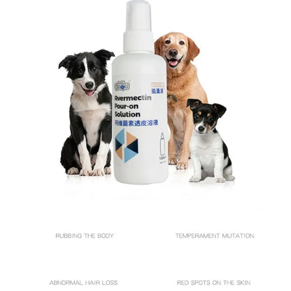 100ML Pet Flea & Tick Spray for Dogs Fresh Fragrance