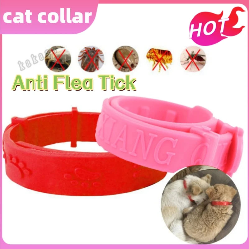 Cat Adjustable Collars Anti Flea Tick Cat