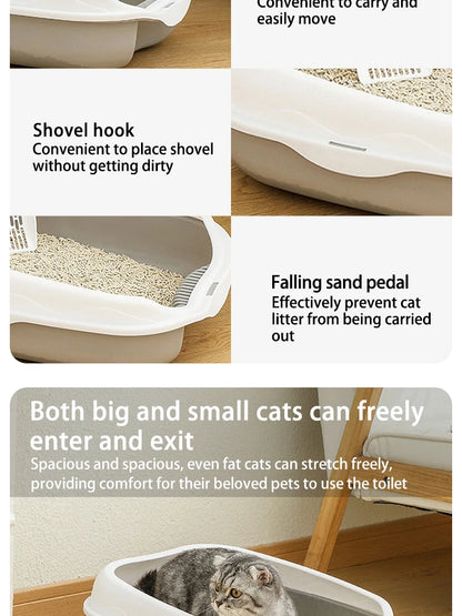 Semi-enclosed Litter Box