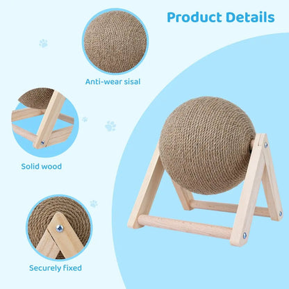 Cat Scratching Sisal Rope Ball