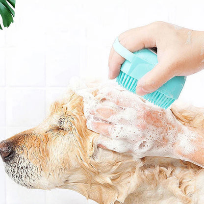 Silicone Bath Brush Cat and Dog Bath Massage Soft Shower Brush To Clean Hai