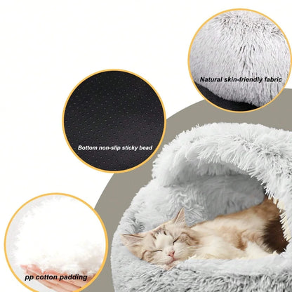 Soft Plush Pet Bed for Small and Medium Pets