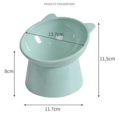 Pet Food Bowl Tilt High Bottom Neck Protector Anti-choking Dog and Cat Water Bowl Anti-dumping Dog Feeding Supplies